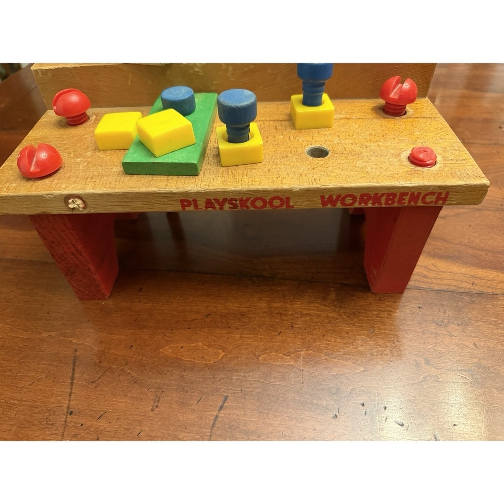 Vintage Wooden Playskool Workbench B6-40 - Picture 2 of 3